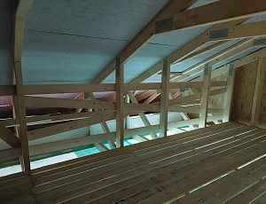 Izolace stropu novostavby bungalovu